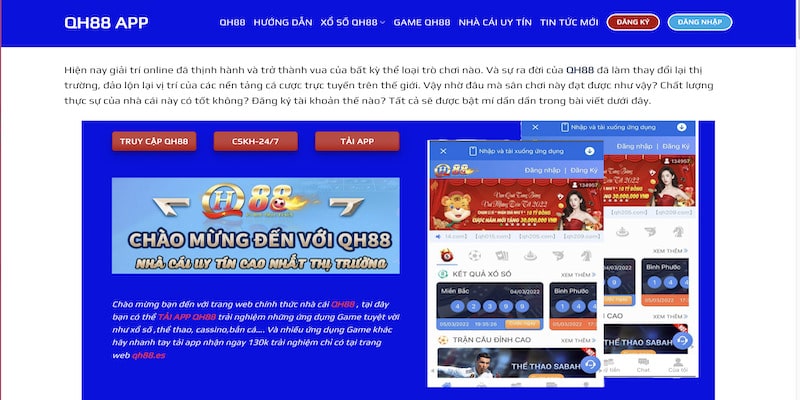 Hướng dẫn cách tải ứng dụng QH88 iOS